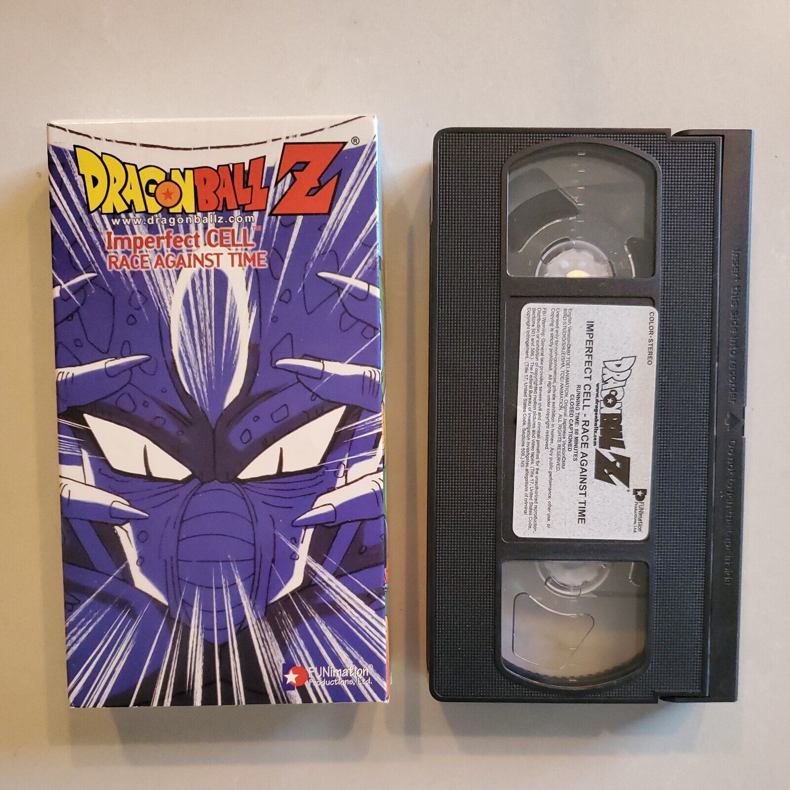 Dragon Ball Z - Imperfect Cell: Race Against Time (VHS, 2000, Edited)