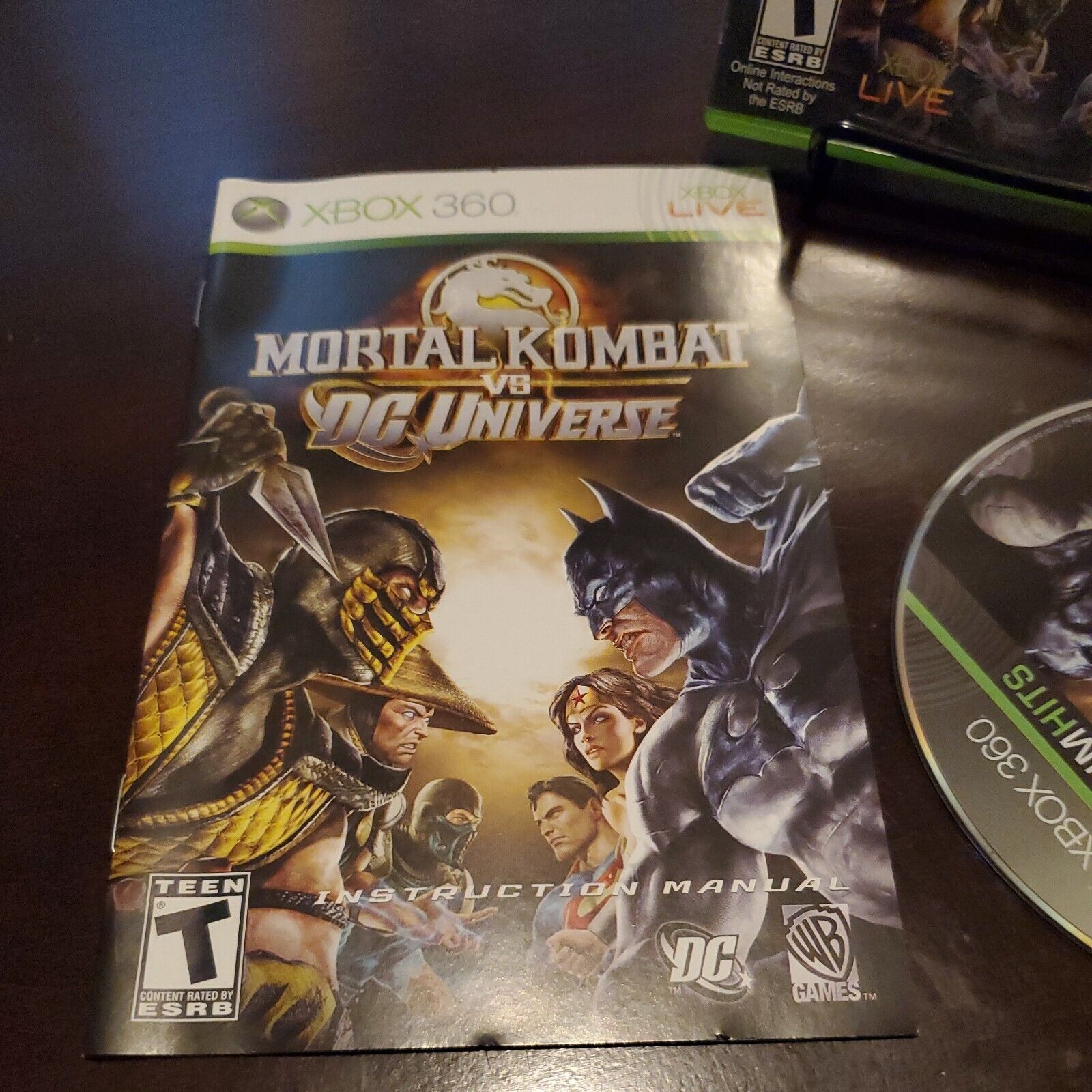 Mortal Kombat vs. DC Universe (Xbox 360, 2008) **Complete** CIB J1