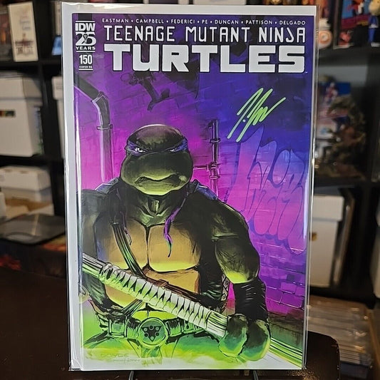 TMNT TEENAGE MUTANT NINJA TURTLES 150 NM Joe Doyle SIGNED Greg Horn VARIANT