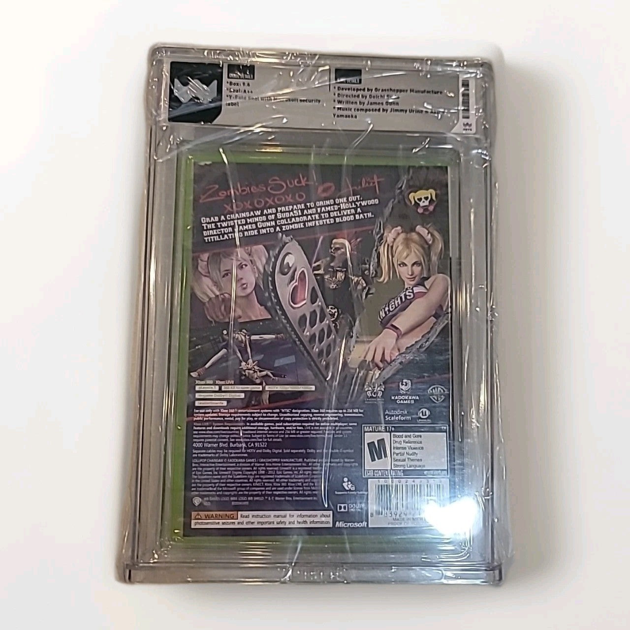 Lollipop Chainsaw for Xbox 360- Factory Sealed. WATA 9.6 A++