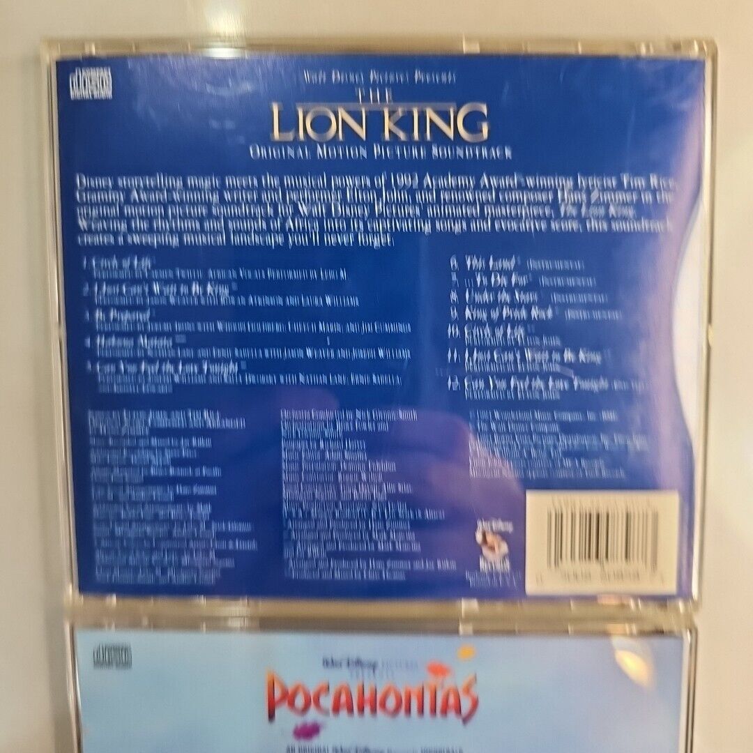 The Lion King: Motion Picture Soundtrack Disney Bundle Pocahontas CD