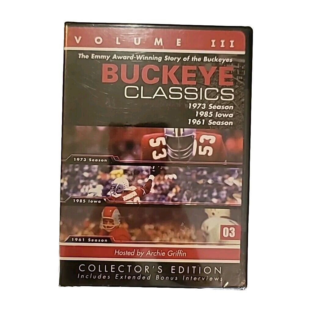 Buckeyes Classics “1973 Season, 1985 Iowa, 1961 Season"  (DVD) Vol 3…BRAND NEW 