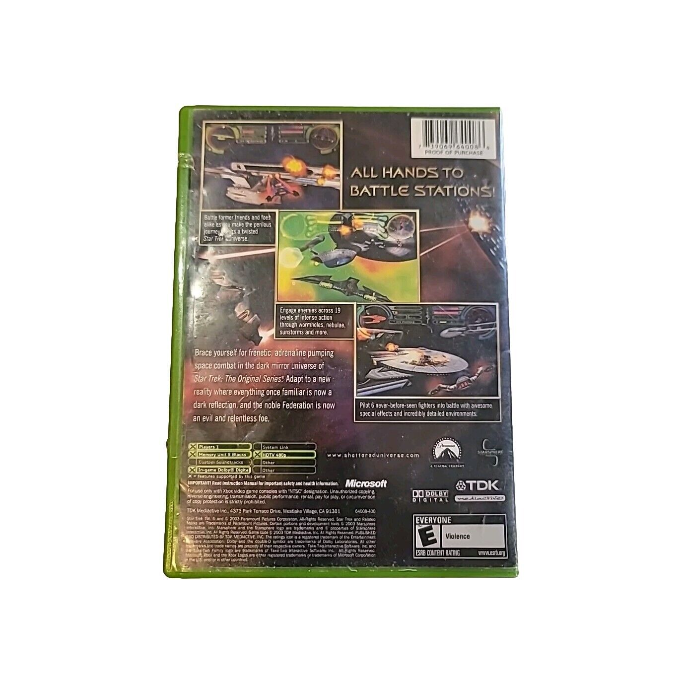 Star Trek Shattered Universe (Microsoft Xbox) CIB