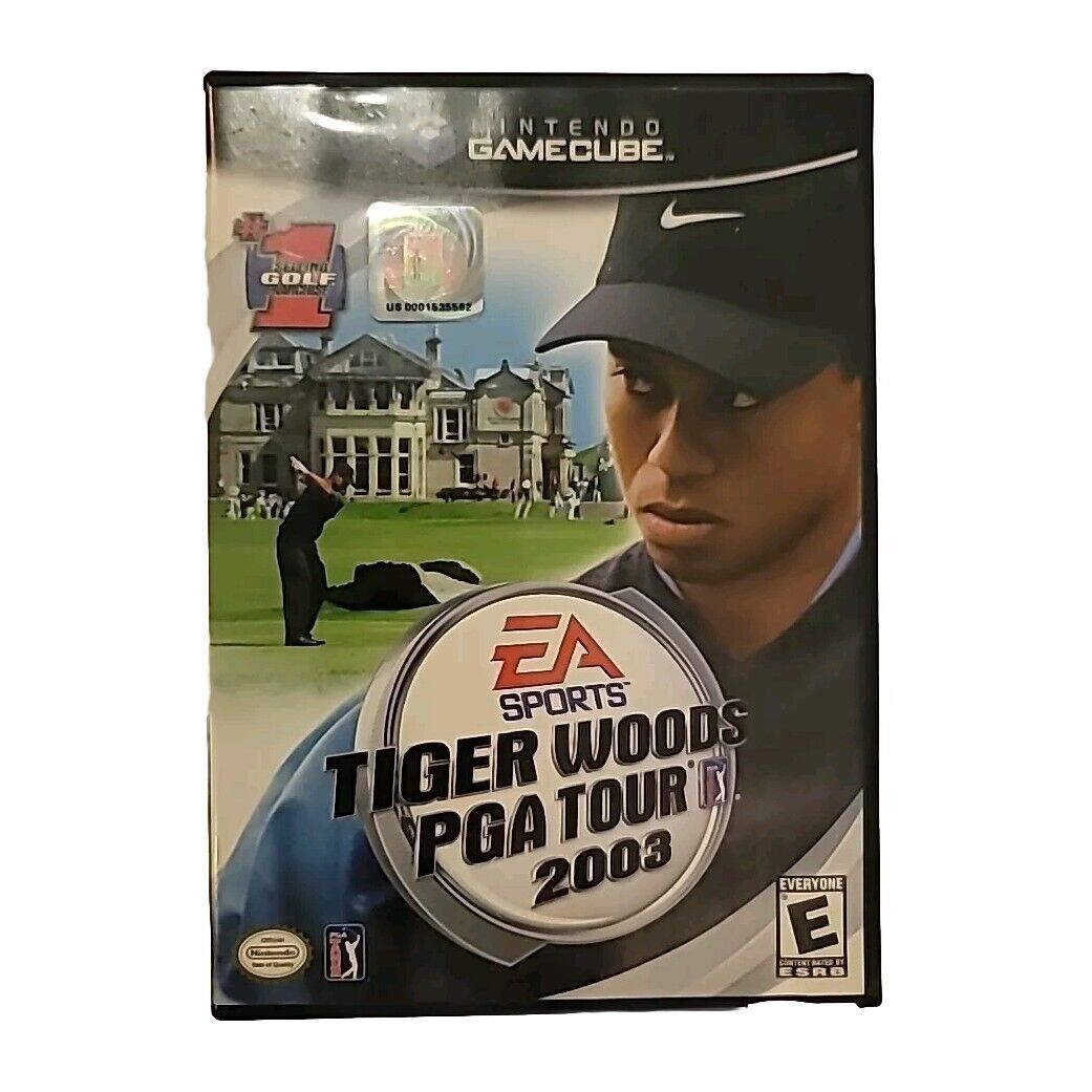 TIGER WOODS PGA TOUR 2003 game complete w/ manual NINTENDO GAMECUBE