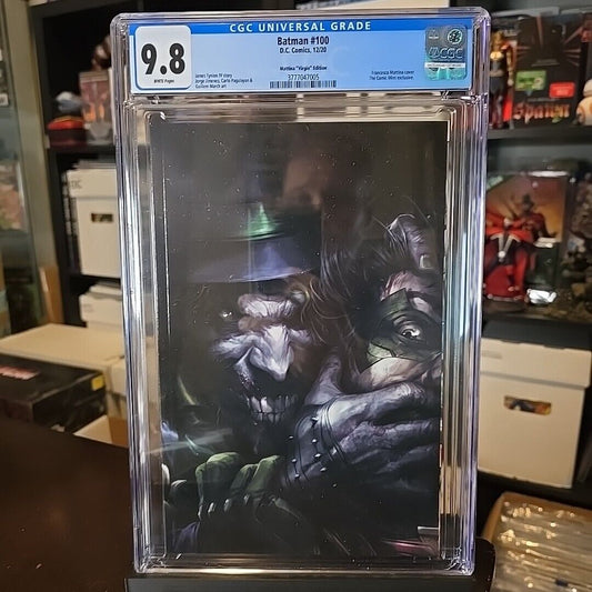 Batman #100 - DC 2020 Modern Age Mattina Virgin Variant Cover - CGC NM/MT 9.8