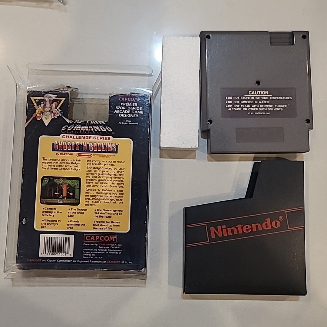 Ghosts 'n Goblins (Nintendo NES 1986) 5 Screw No Manual Not CIB Complete In Box