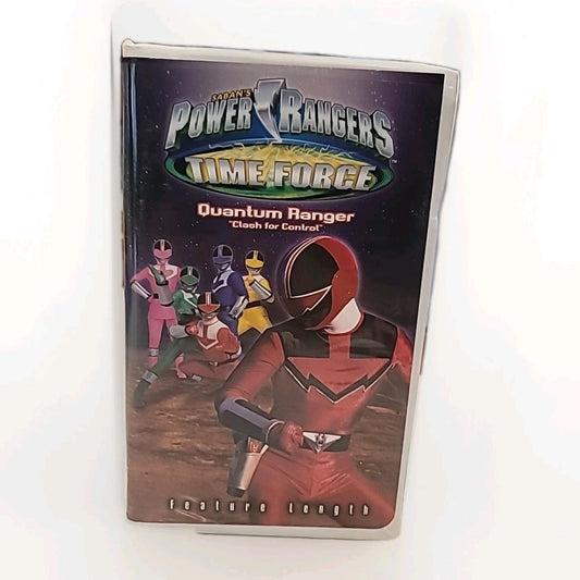 Power Rangers Time Force Quantum Ranger Clash for Control VHS 2001 Animated