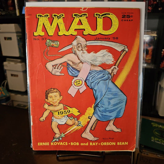 MAD MAGAZINE #37 - 1958 - E.C. COMICS - VG- CONDITION