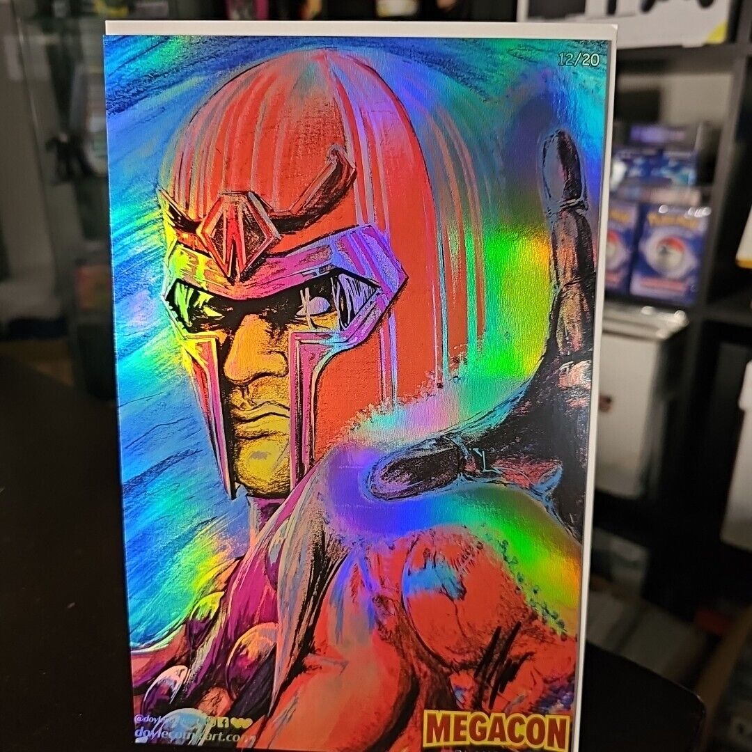 Megacon Exclusive Magneto Foil Print Signed By Joe Doyle #12/20 Prints