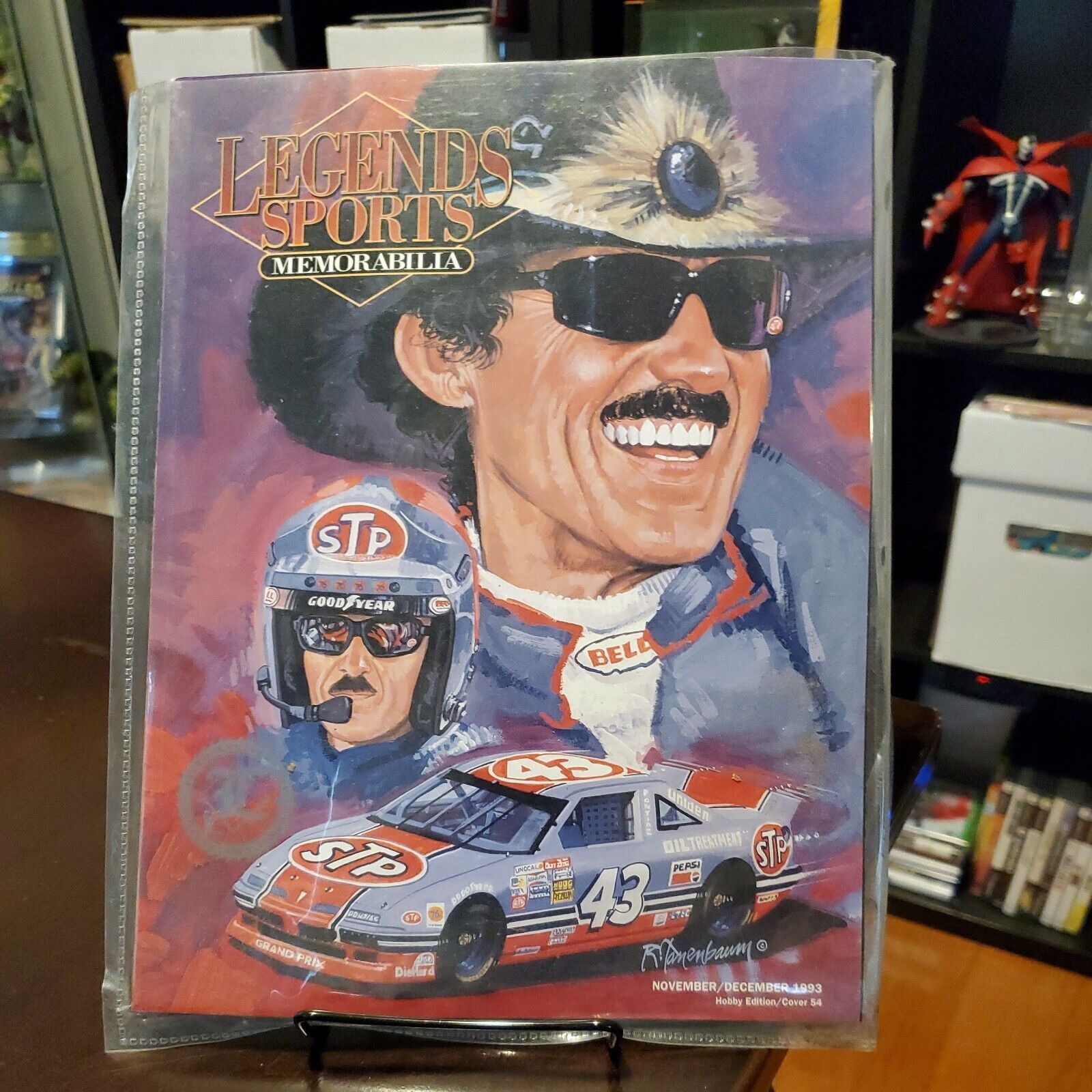 RICHARD PETTY NASCAR 1993 Legends Sports Memorabilia Magazine w/Cards NM-MT