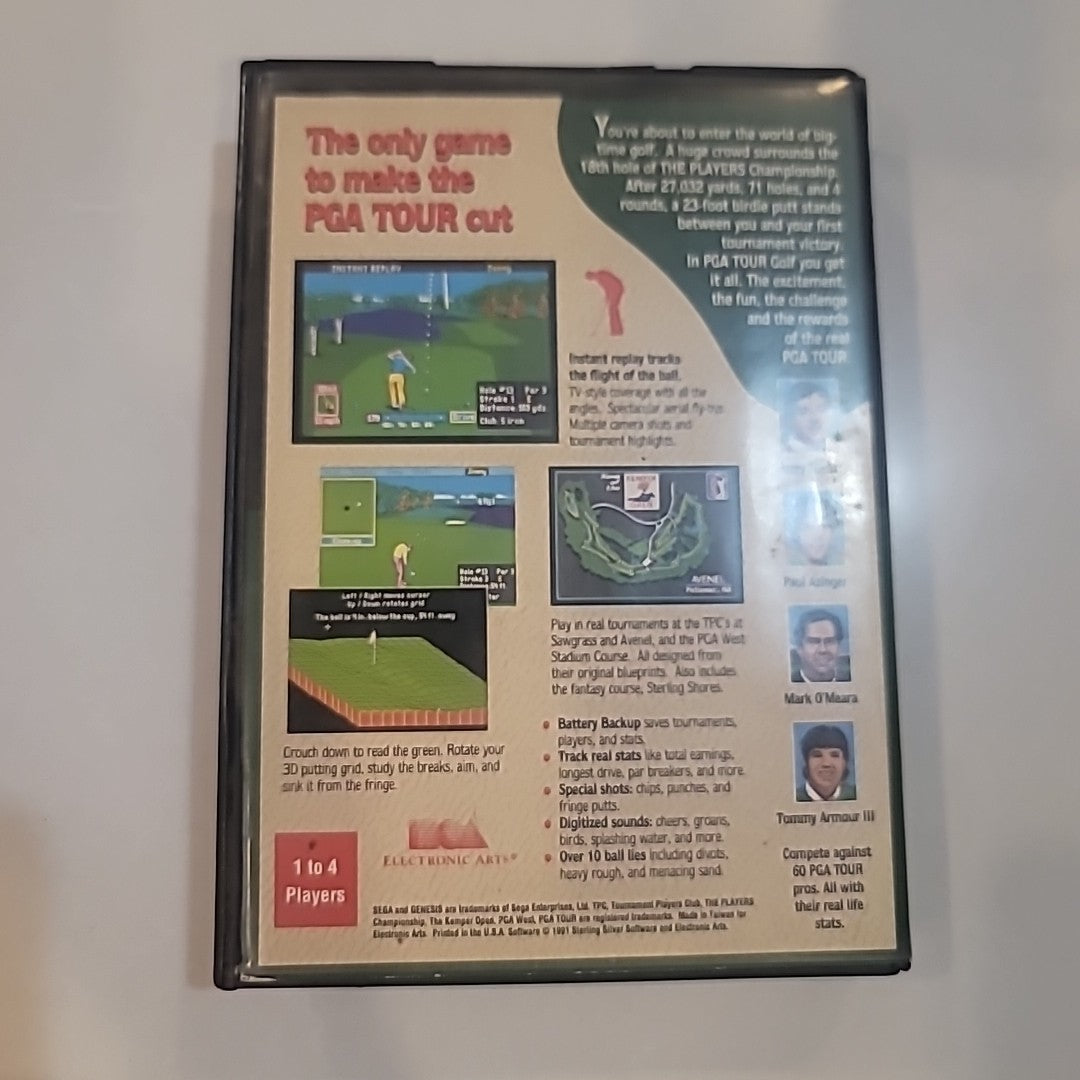 PGA Tour Golf Sega Genesis, No Manual, Cleaned