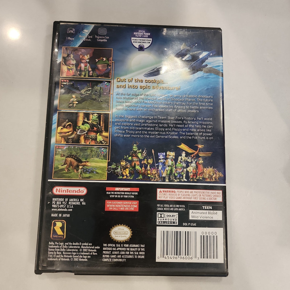 Star Fox Adventures (GameCube) no manual