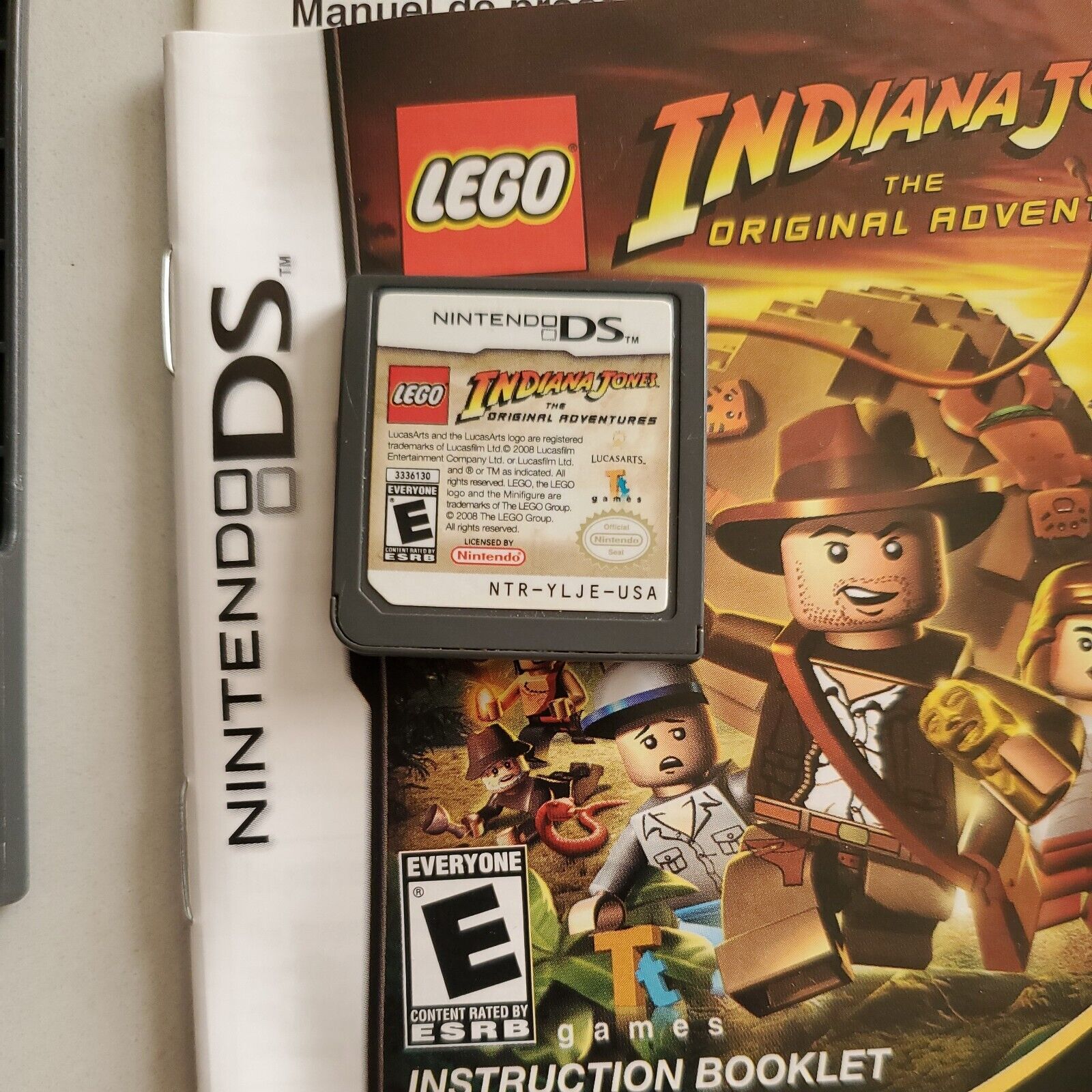 Lego Indiana Jones NINTENDO DS the Original Adventures CIB Complete