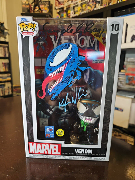 Marvel Venom Lethal Protector POP Comic DE LA ROSA KYLE WILLIS Sketch And AUTOS