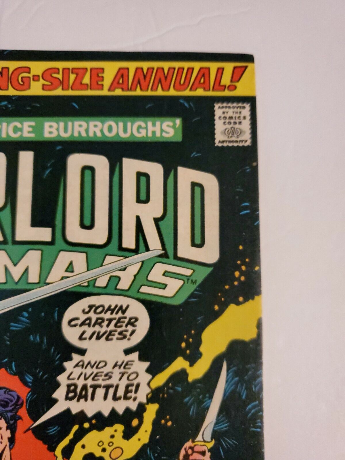 John Carter Warlord of Mars King Size Annual 1 VF+ 8.5 Bronze Age 