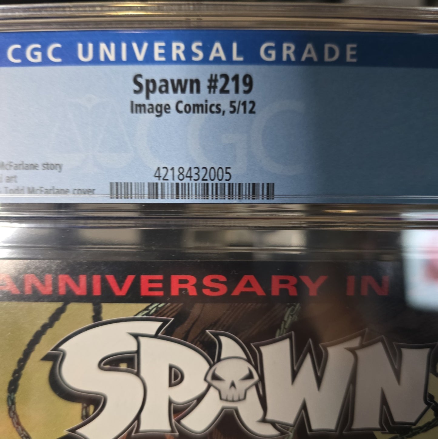 Spawn #219 (2012 CGC 9.8 First BATWINGS 1ST Printing