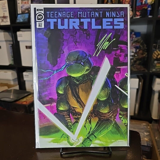 TMNT TEENAGE MUTANT NINJA TURTLES 147 NM Joe Doyle SIGNED Greg Horn VARIANT