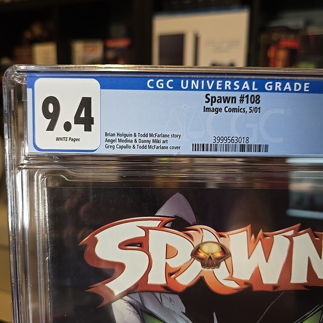 🩸SPAWN #108 CGC 9.4🩸MCFARLANE CAPULLO COVER🩸GREAT ADDITION COMIC COLLECTION🩸