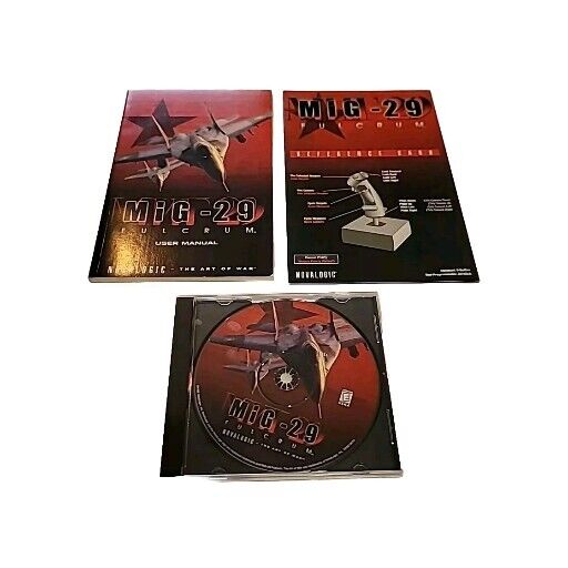 MiG - 29 Fulcrum Novalogic CD ROM  Disc, Manual, & Reference Card