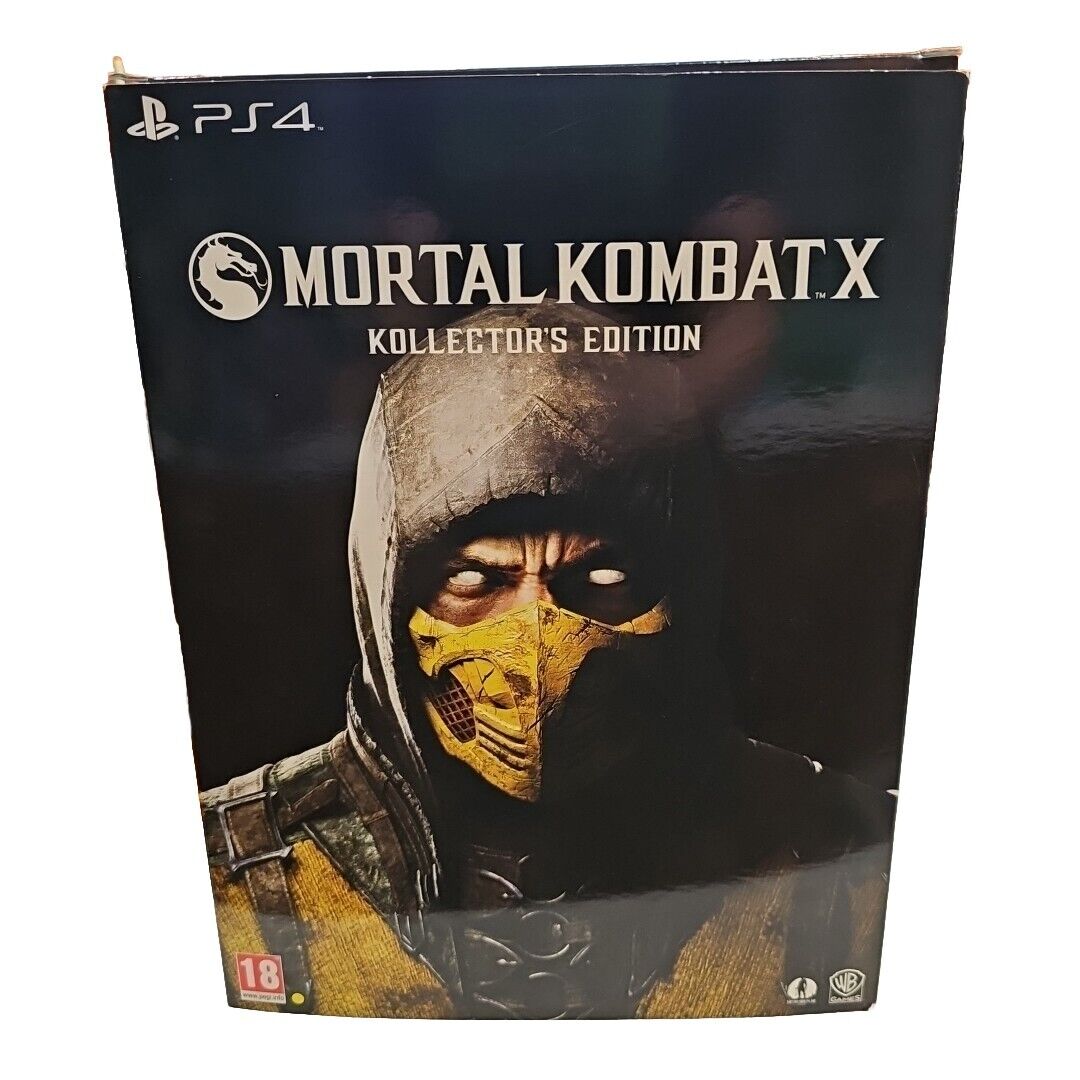 Mortal Kombat X Kollector's Edition - Scorpion Statue PS4 CIB COMPLETE