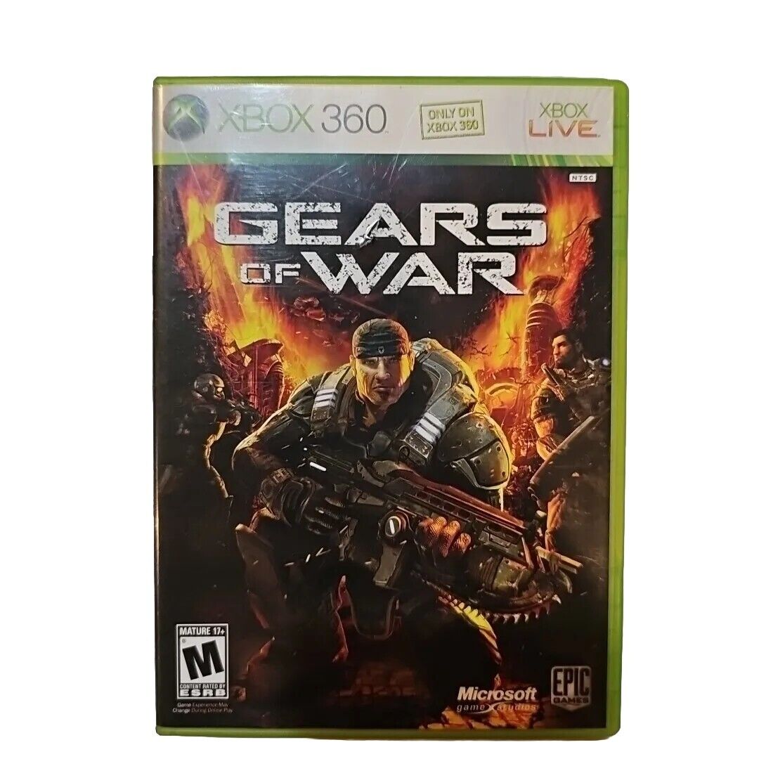 Gears of War 1 Microsoft Xbox 360, 2006 Complete w/ Manual CIB Tested Original