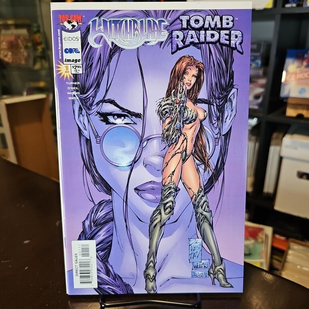 Witchblade Tomb Raider 1 1st Lara Croft Image / Silvestri Variant / 1998 NM