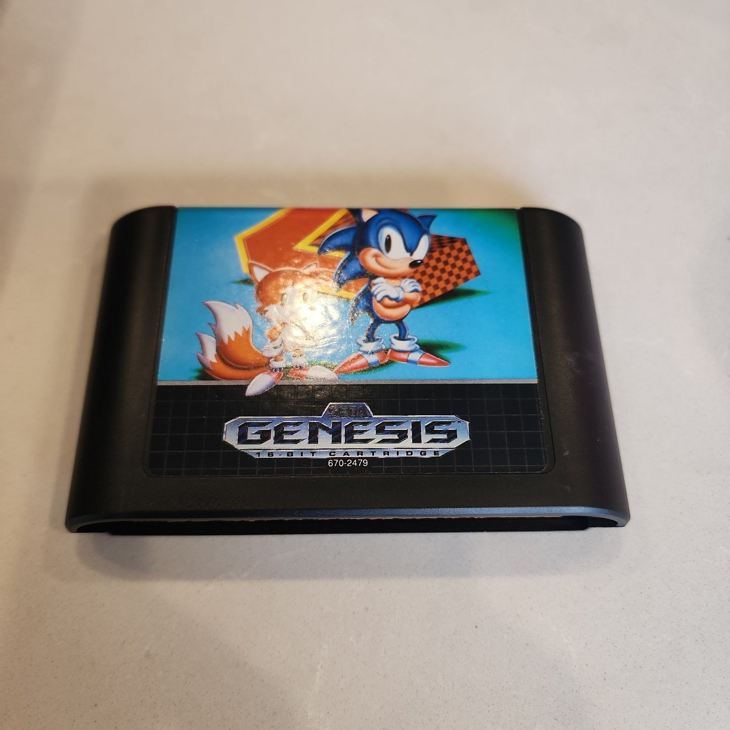 Sega Genesis Sonic The Hedgehog 2 1992 Authentic Cartridge CIB