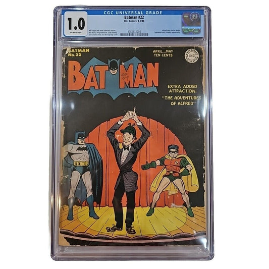 Batman #22 - CGC 1.0 - Alfred solo story - 5th Appearance Catwoman - 1944