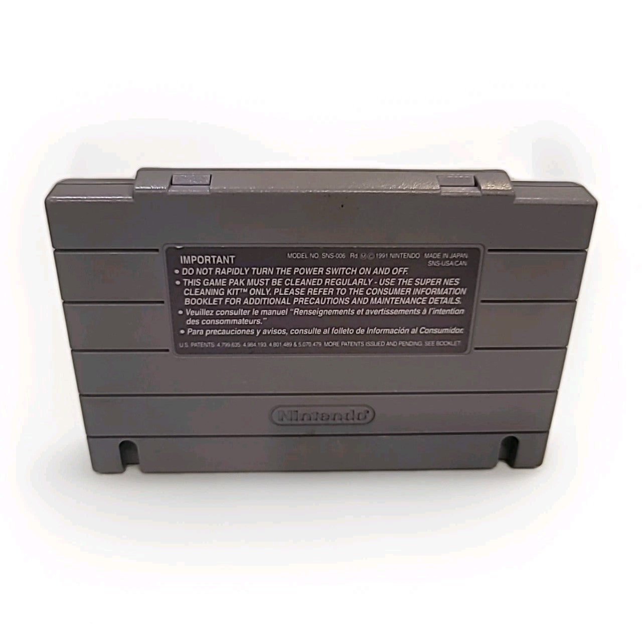 Nintendo SNES Turtles IV Turtles In Time Video Game
