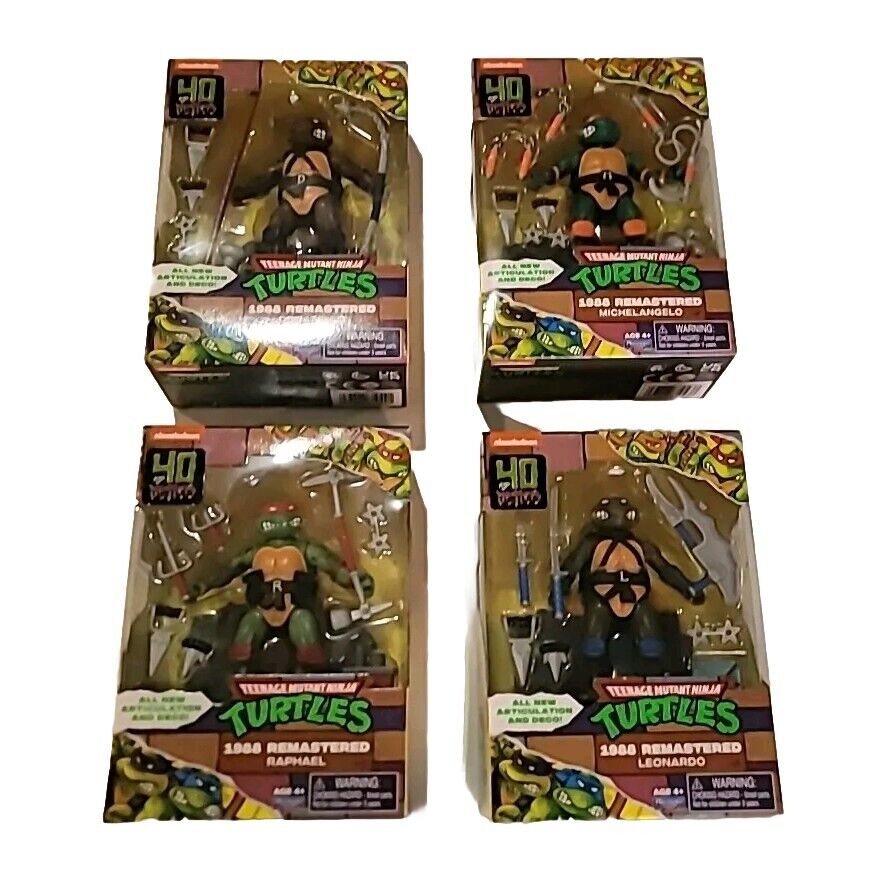 IN HAND MINT TMNT Teenage Mutant Ninja Turtles 1988 Remastered Walmart EXCLUSIVE