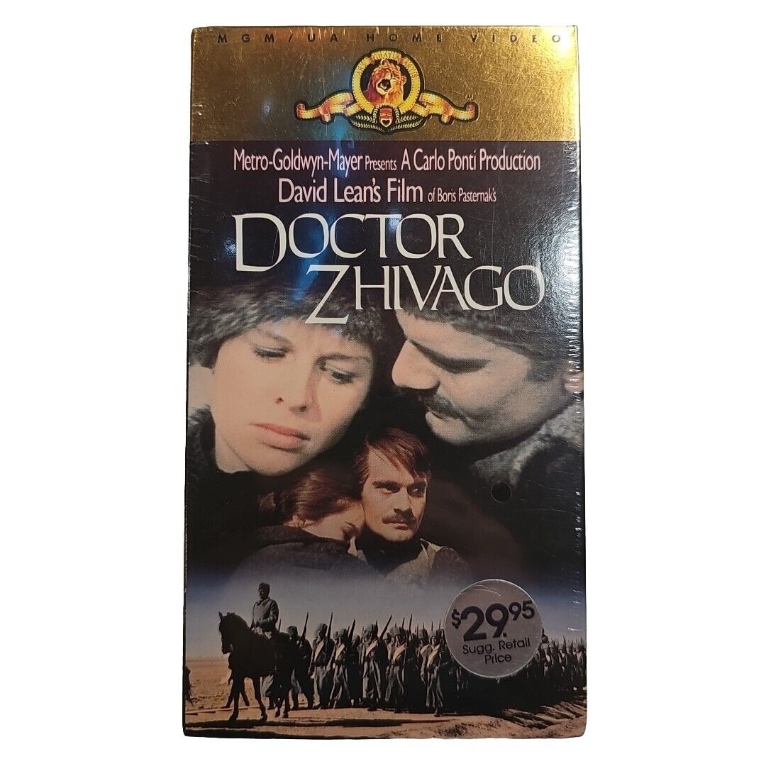 Doctor Zhivago (VHS, 1988, 2-Tape Set) Omar Sharif Brand New Sealed