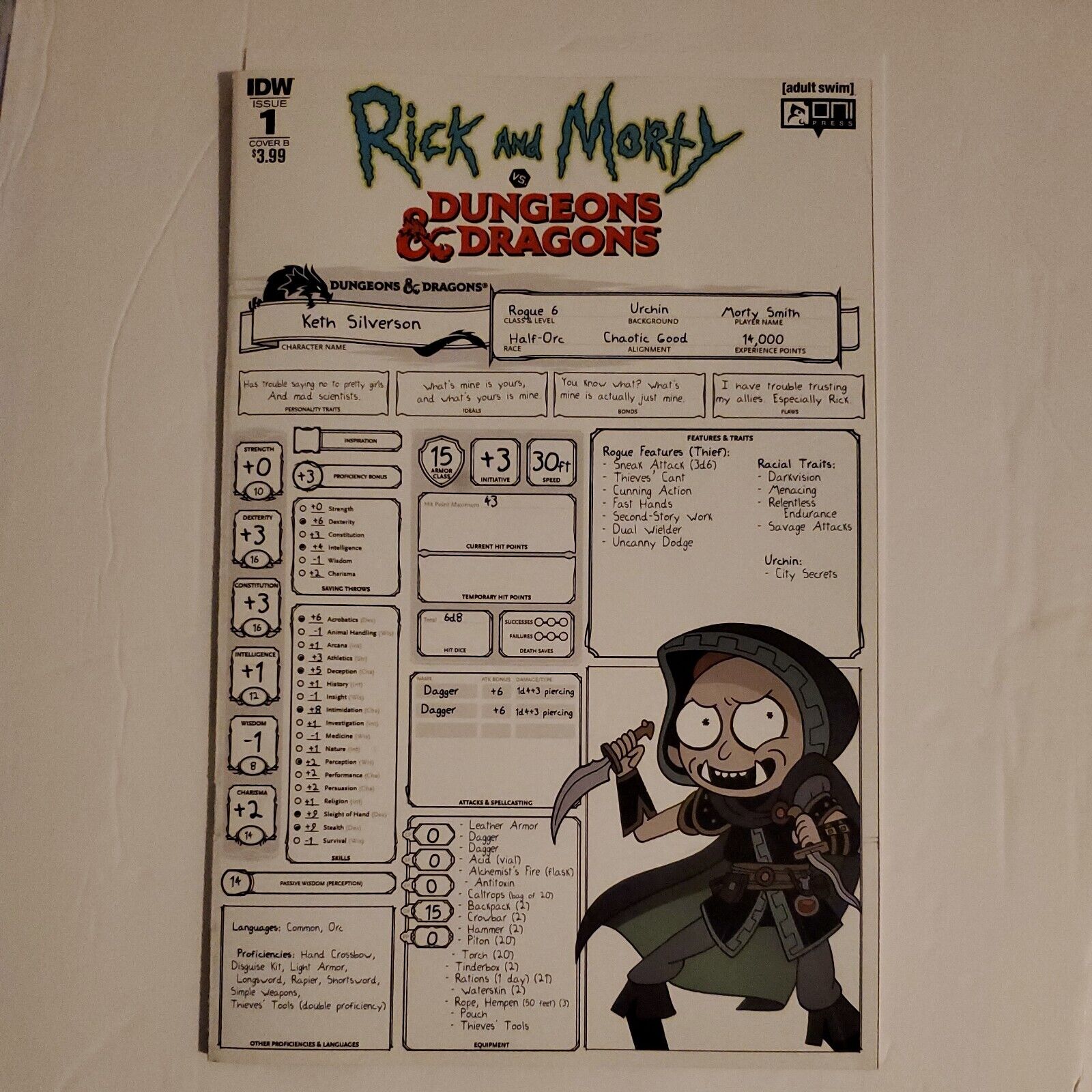 Rick And Morty Dungeons & Dragons Cover B #1 IDW F