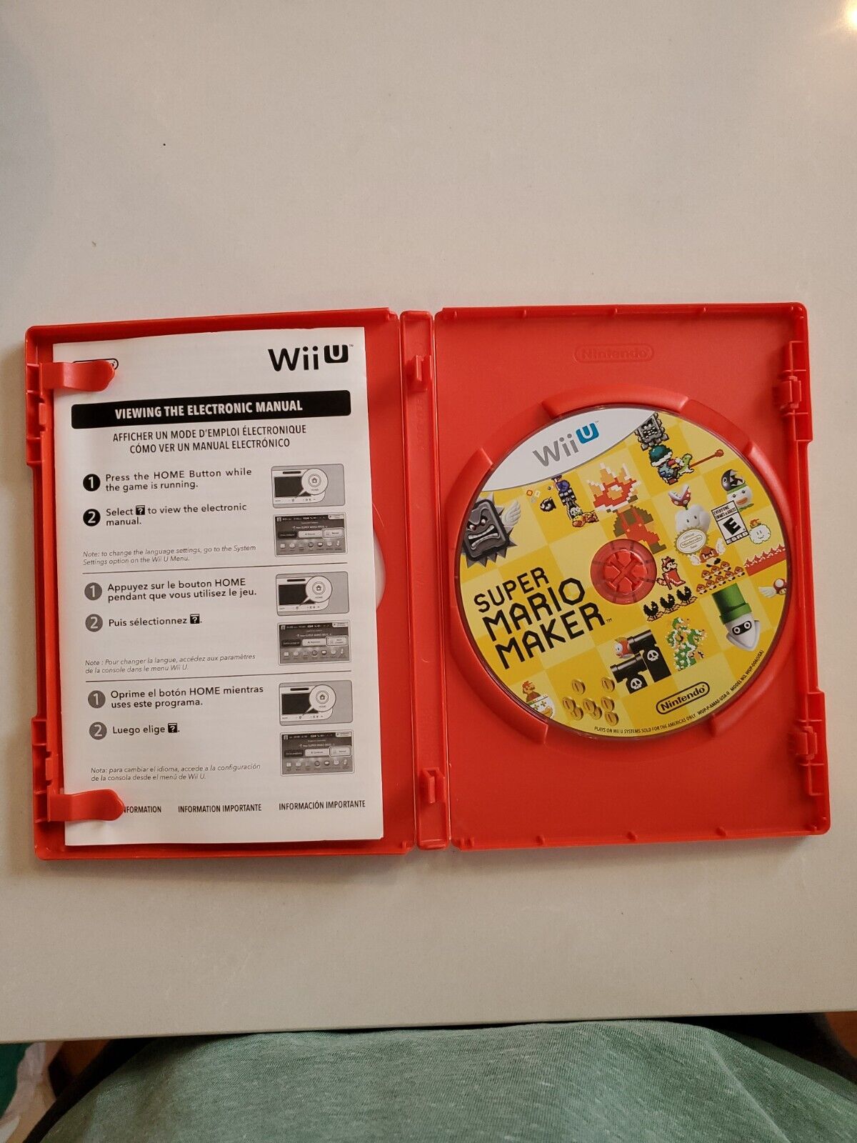 Super Mario Maker (Nintendo Wii U) (COMPLETE & TESTED) No Manual