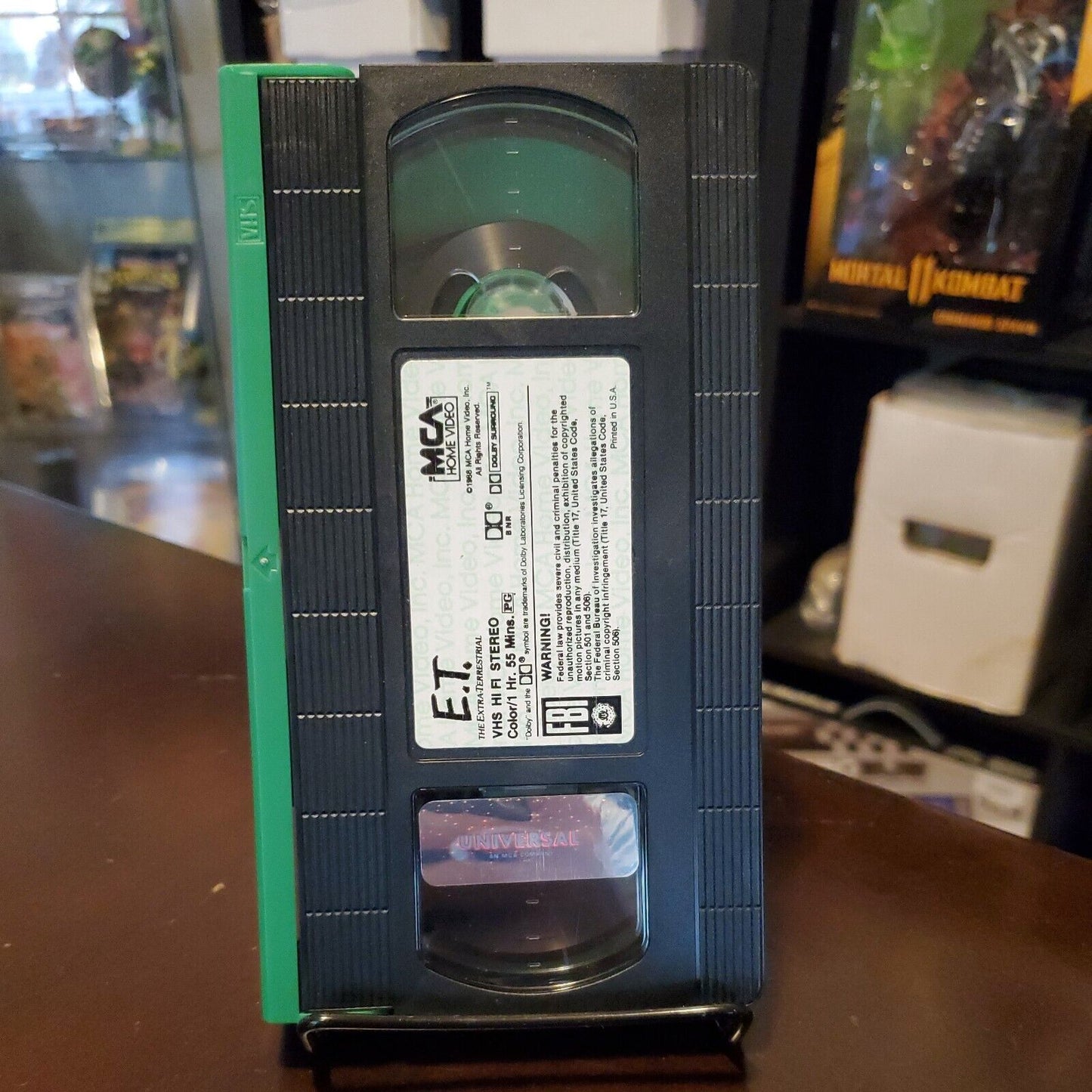 E.T. The Extra Terrestrial VHS 1986 GREEN & Black Tape Spielberg