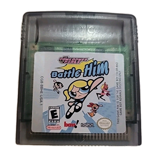 Powerpuff Girls Battle Him Nintendo Gameboy Color Game Only - Tested