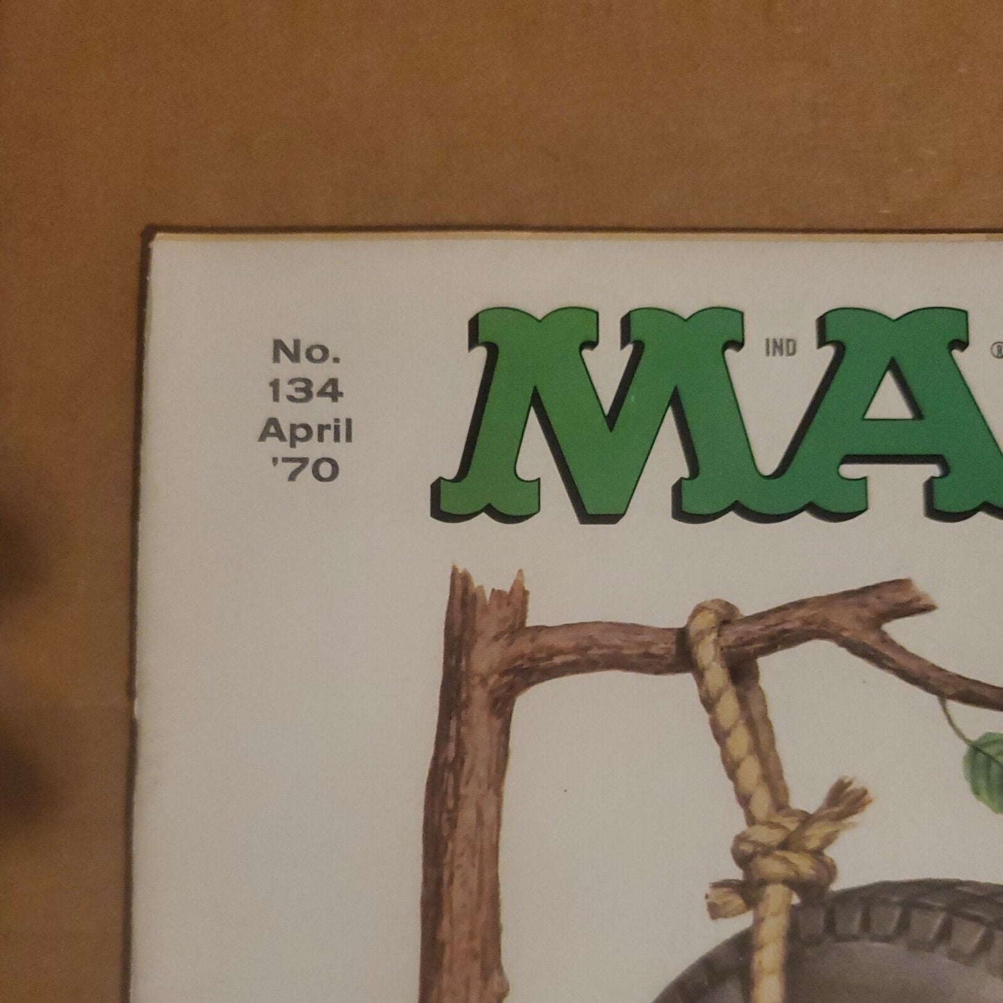 Mad Magazine April 1970 No. 134 Self Swing on a Branch Fine