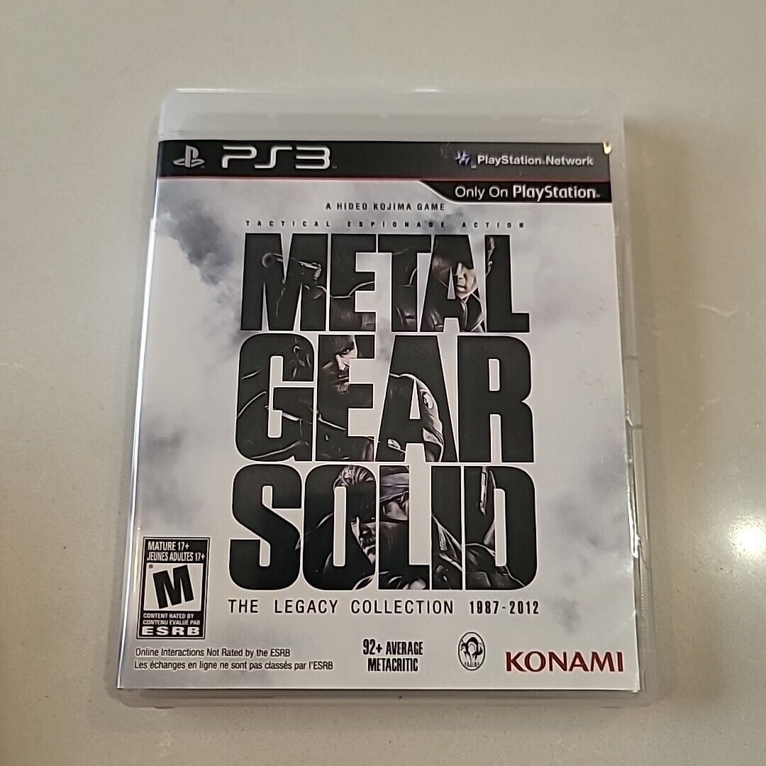 Metal Gear Solid: The Legacy Collection (Sony PlayStation 3, 2013) CIB