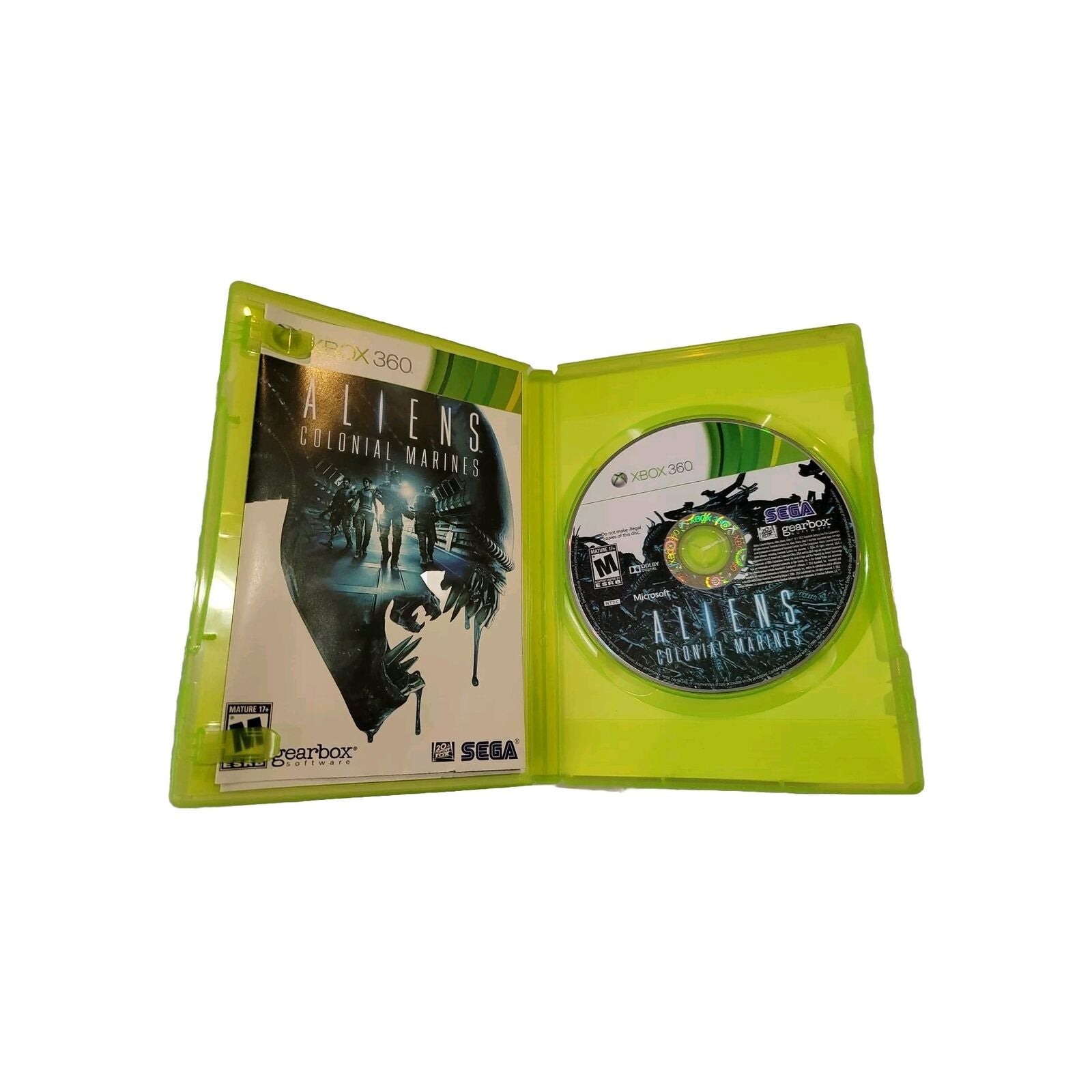 Aliens: Colonial Marines Microsoft Xbox 360 2013 - Complete w/ Manual CIB 