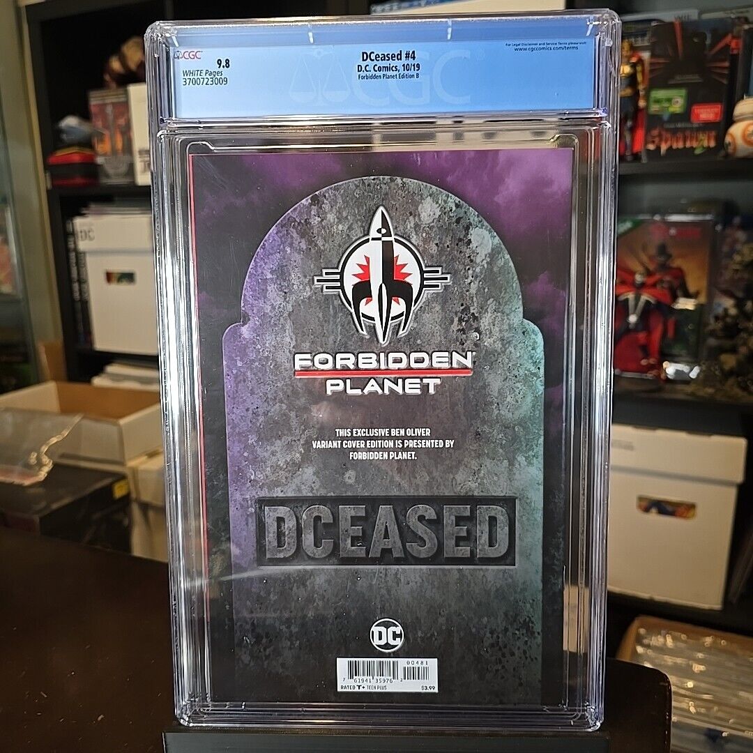 Dceased #4 (Forbidden PLANET Comics Edition B) CGC 9.8