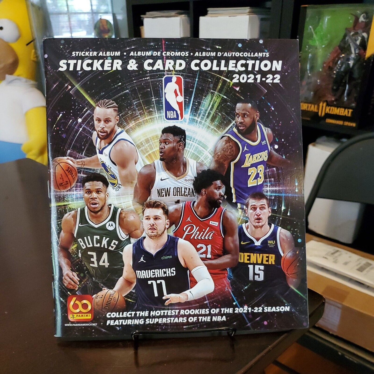 PANINI 2021-22 NBA Stick & Card Collection Album - 10 Stickers Included