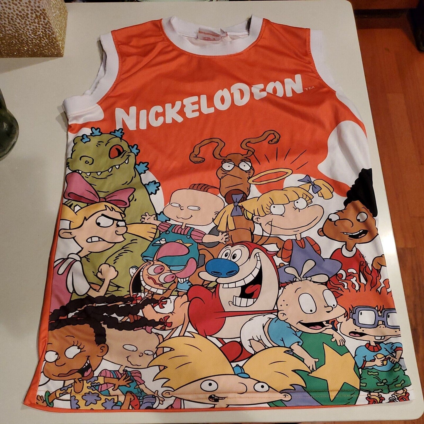 Nickelodeon Rugrats Ren And Stimpy Hey Arnold Jersey Size M SB6