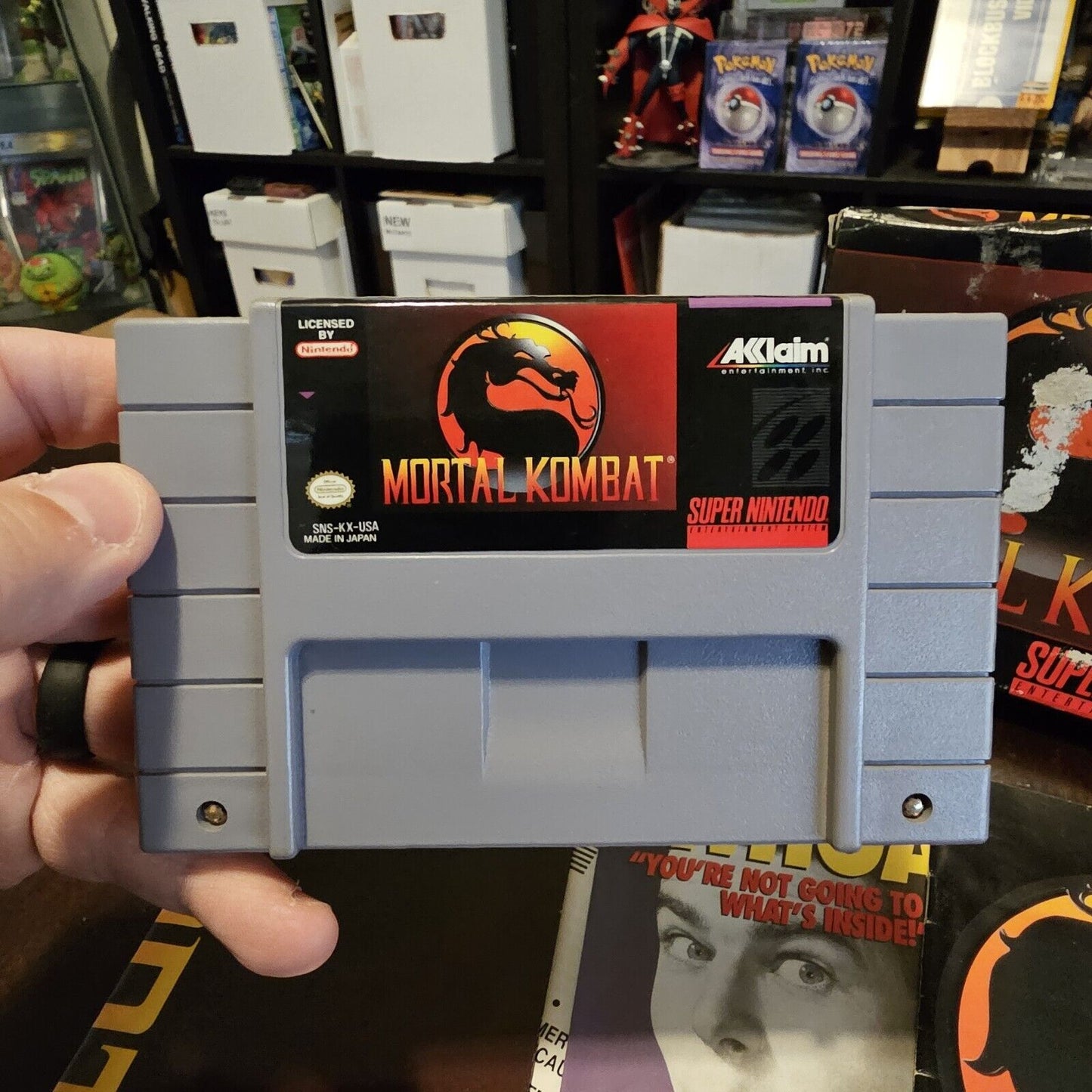 Mortal Kombat: Competition Edition (SNES 1992) CIB With Reg, Excellent Condition