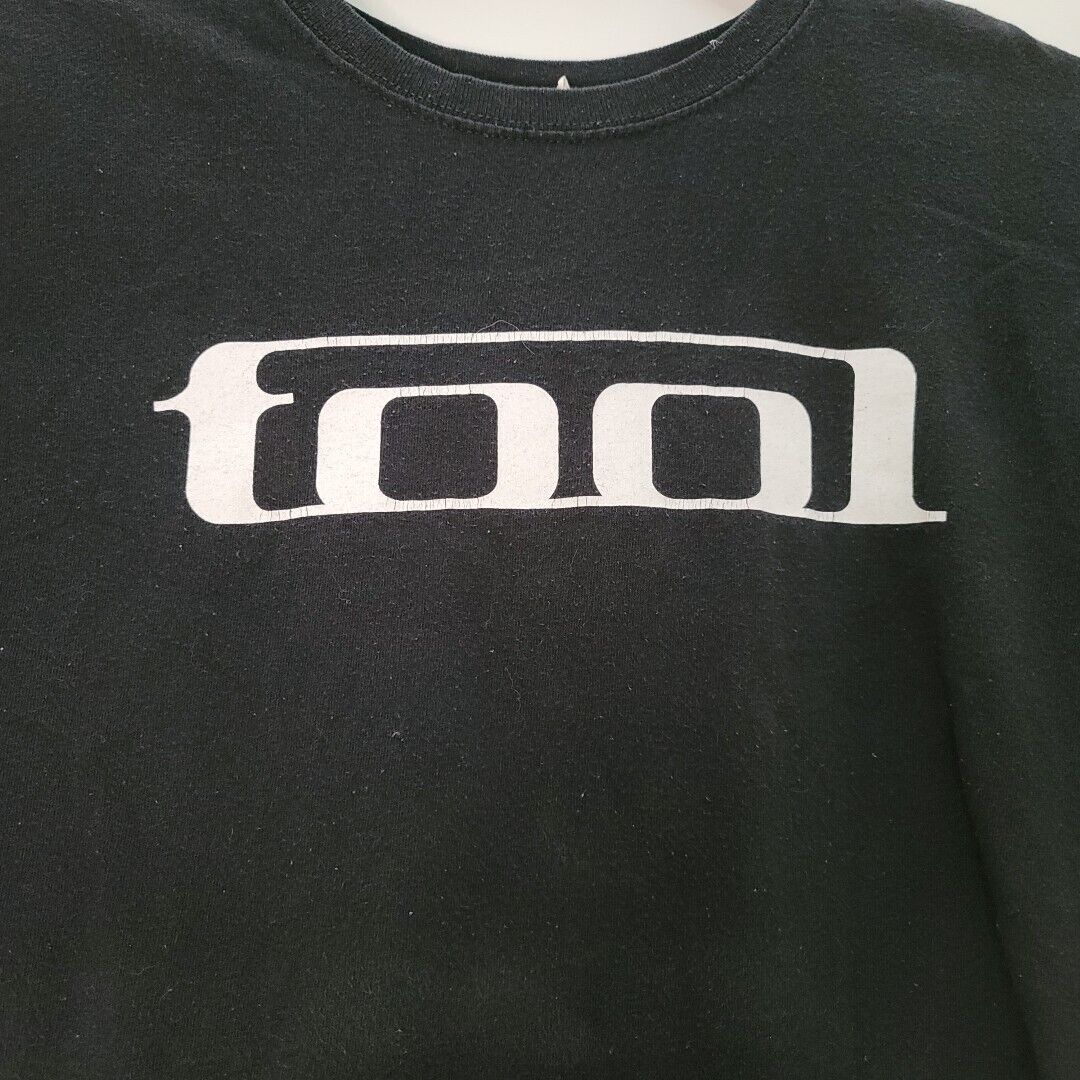 Vintage 1991 Tool Band T-Shirt Wrench Logo Anvil Size L Black