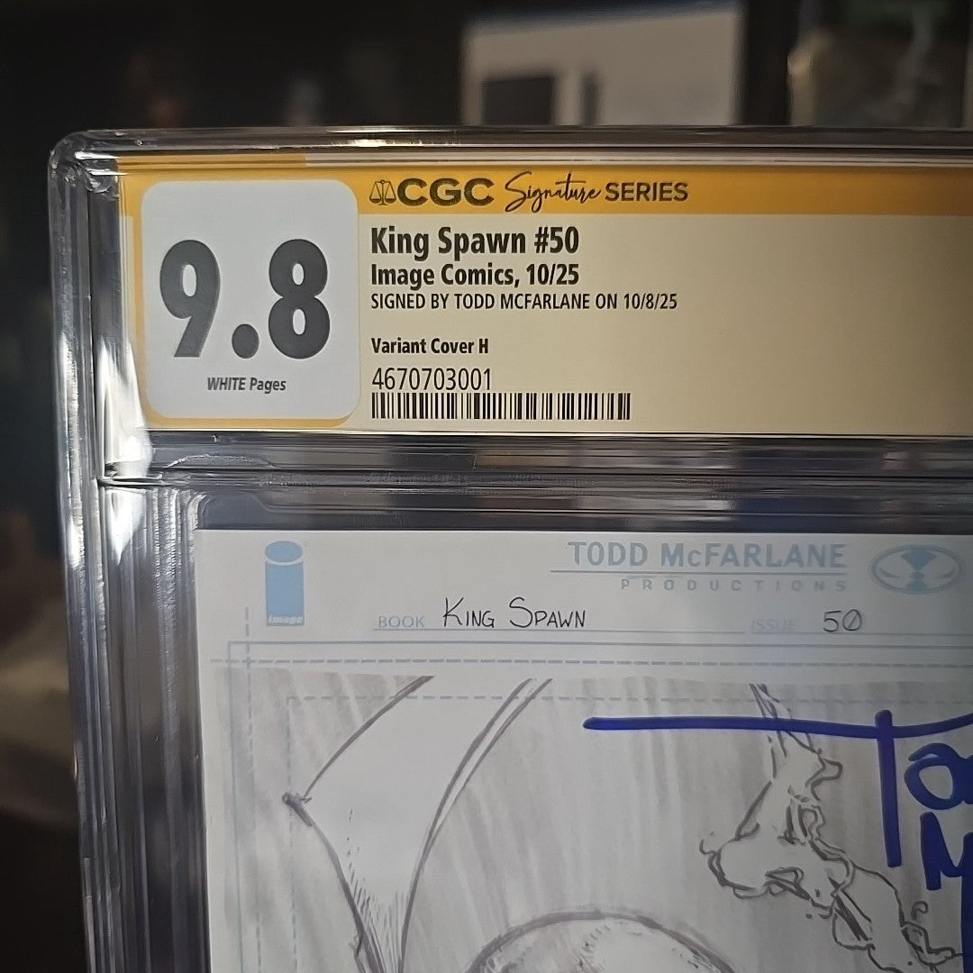King Spawn #50 SS CGC 9.8 Variant Cover H 1:1000 Incentive Comic Only
