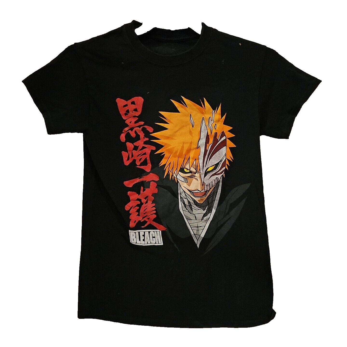 Ripple Junction BLEACH Ichigo Kurosaki Black Manga Men's Black T-Shirt S