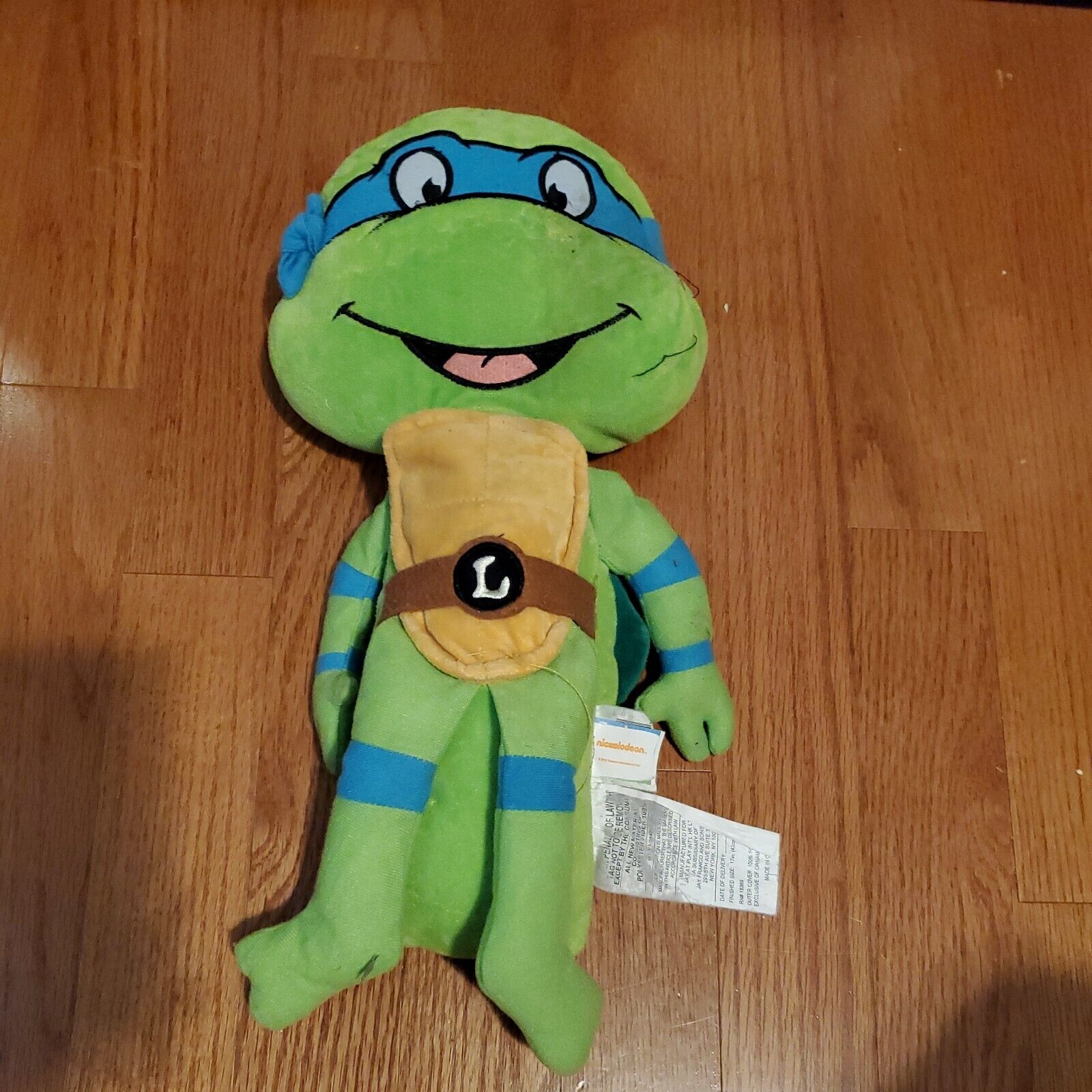 Teenage Mutant Ninja Turtles Seat Pets Leonardo 18" Plush Seatbelt Pillow TMNT