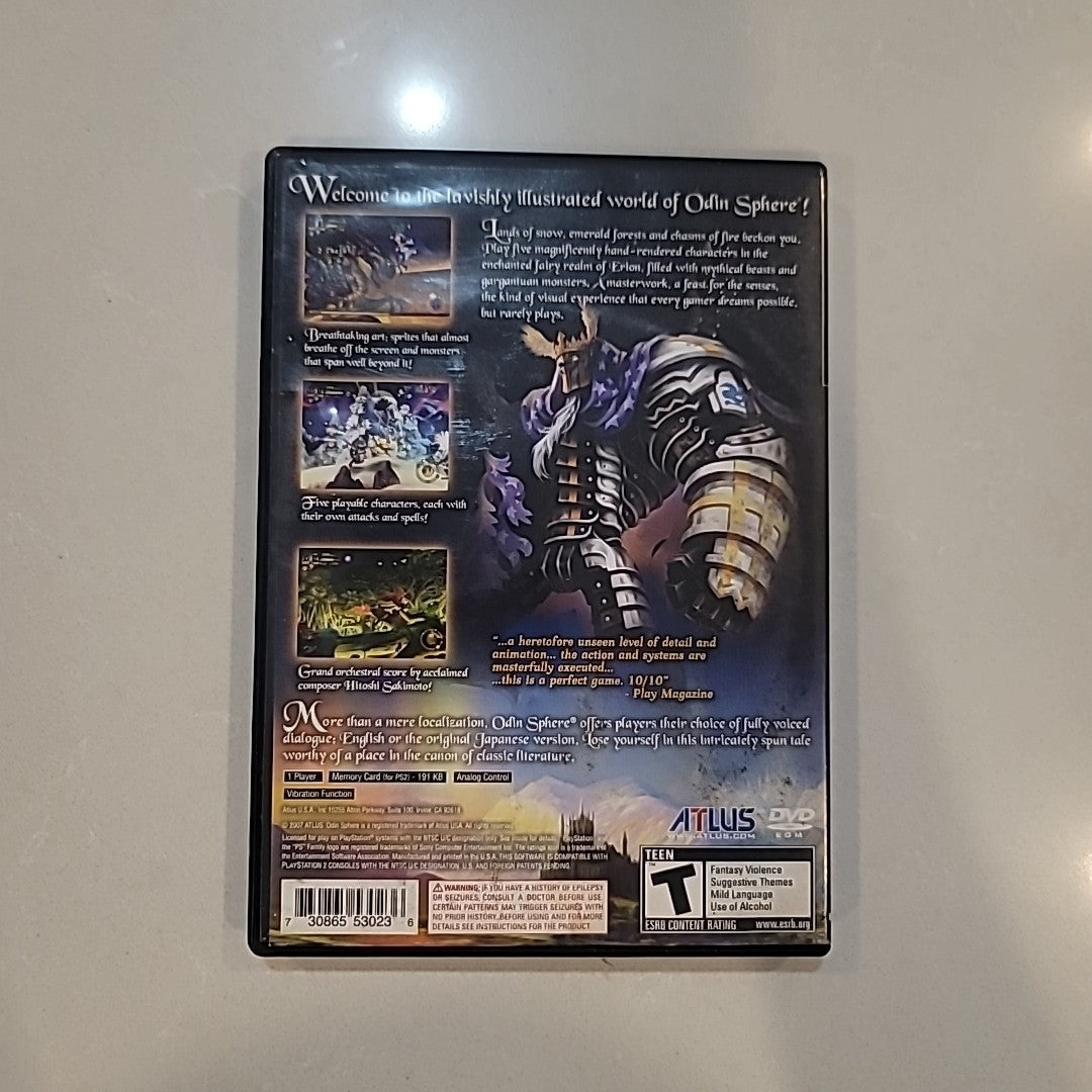 Odin Sphere (Sony PlayStation 2 PS2, 2007) COMPLETE CIB Black Label
