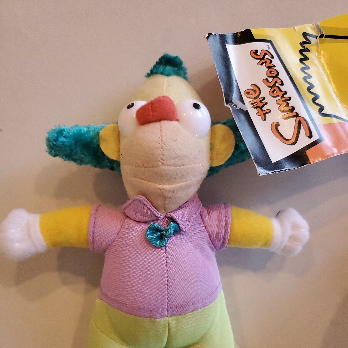 2005 The Simpsons Krusty The Clown Fox Toy  Plush Doll 