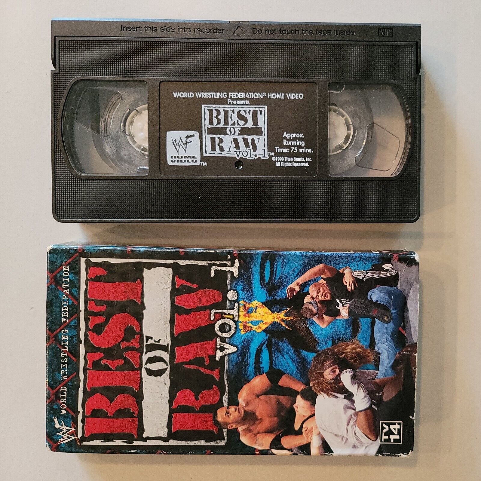 WWF Best Of Raw Vol 1 (VHS, 1999) Stone Cold Mick Foley Rock WWE SB10