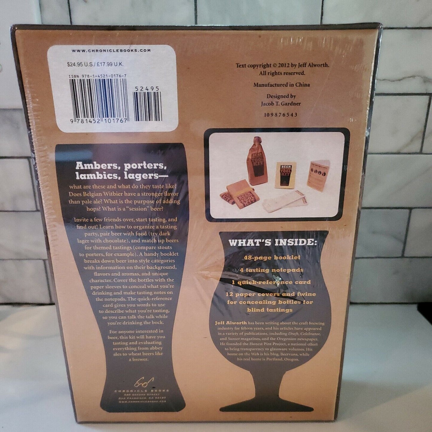 BEER TASTING TOOL KIT - By Jeff Alworth -  Chronicle Books BRAND NEW 